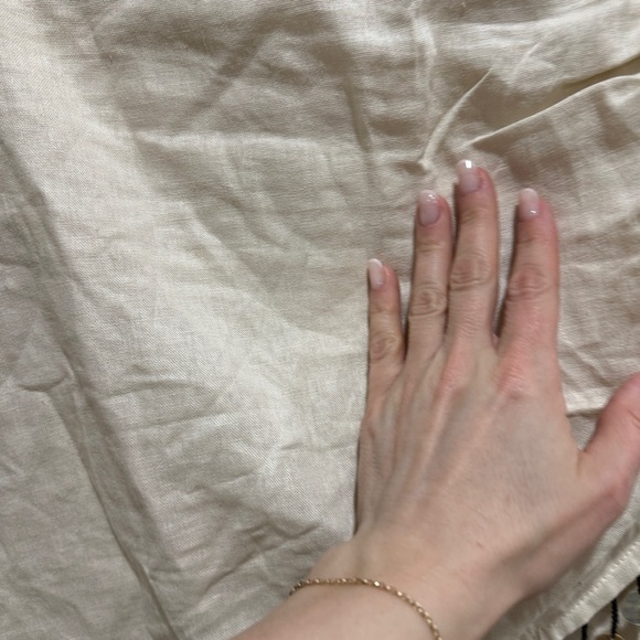 Zara Linen skirt coins embellished wrap mini beige sand tassels high waisted - Picture 6 of 11